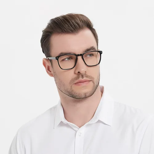 Vista 2 de Lightweight Reading Glasses Men Women Square Spring Hinges Readers 1.00 1.25 1.50 1.75 2.00 2.25 2.50 2.75 3.00
