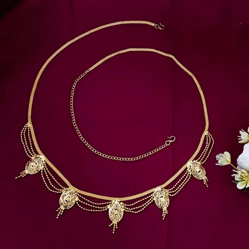 Vista 2 de Efulgenz Indian Bollywood Vintage Waist Belt Belly Chain Kamarbandh Bridal Dangle Tassel Body Jewelry