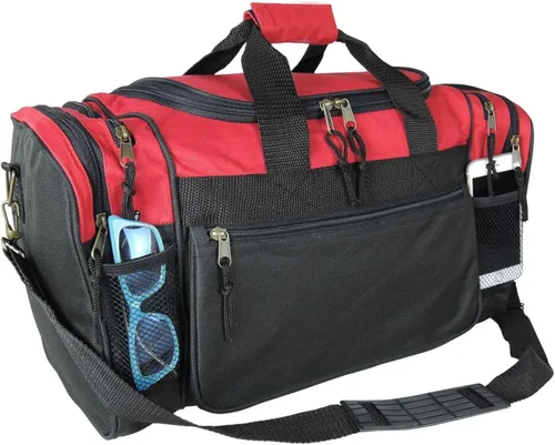 Vista 11 de DALIX - Bolsa deportiva de 20 pulgadas con bolsillos de malla y para objetos de valor, para gimnasio y viaje