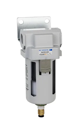 Vista 19 de PneumaticPlus SAFM400-N04BD-MEP Filtro coalescente de aire comprimido, 0.1 micras, 1/2" NPT - Recipiente de metal, drenaje automático, soporte