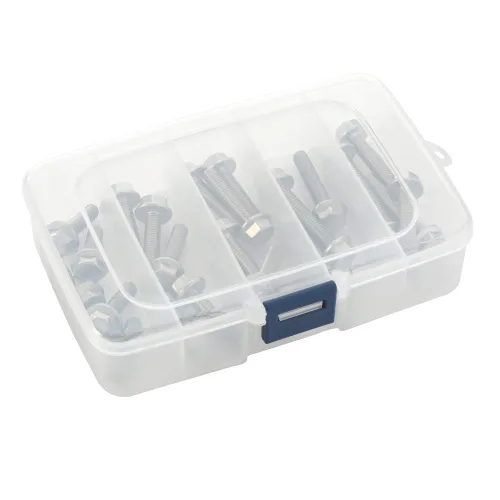 Vista 15 de Tornillos hexagonales con brida M10-0.059 x 0.787 in, acero inoxidable 18-8 (304), acabado liso, DIN 6921, 5 PCS
