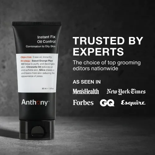 Vista 4 de Anthony Instant Fix - Control de aceite para hombres – Loción matificante para piel grasa – Hidratante y minimizador de poros elimina