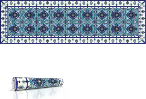 Vista 12 de Salvamanteles resistentes al calor, 32 x 10 pulgadas, protege los muebles y la encimera de platos calientes y arañazos, diseño único de un artista