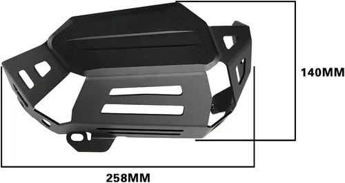 Vista 6 de Para BMW R nineT R Nine T RnineT R9T Pure Scrambler 2020-2024 K23 motocicleta motor protector protector cubierta (negro)