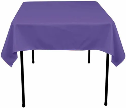 Vista 5 de Mantel cuadrado de poliéster 72"x72" (azul Acqua)