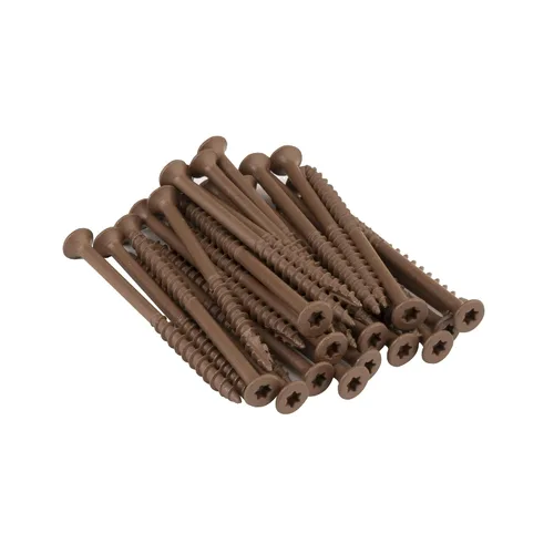 Vista 3 de Nuvo Iron Tarro de Tornillos para Cubierta # 8 x 2 1/2" - 250 unidades, Marrón