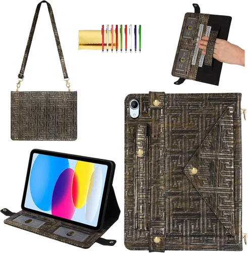Vista 33 de Funda tipo bolso para iPad mini de 5ª/4ª/3ª/2ª/1ª generación de 7.9 pulgadas, Techcircle funda ligera tipo folio con soporte bandolera con billetera