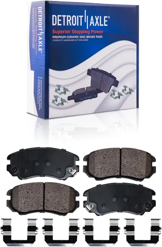 Vista 149 de Detroit Axle - Kit de freno delantero para Dodge Ram 1500 Durango Dakota Chrysler Aspen Dakota Driver Side Disco Freno Pinza de freno de cerámica