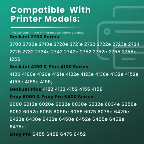 Vista 2 de 67XL Cartucho de tinta tricolor de alto rendimiento, 2 unidades de repuesto para HP 67 XL 67XL Cartucho de tinta de color para impresora DeskJet