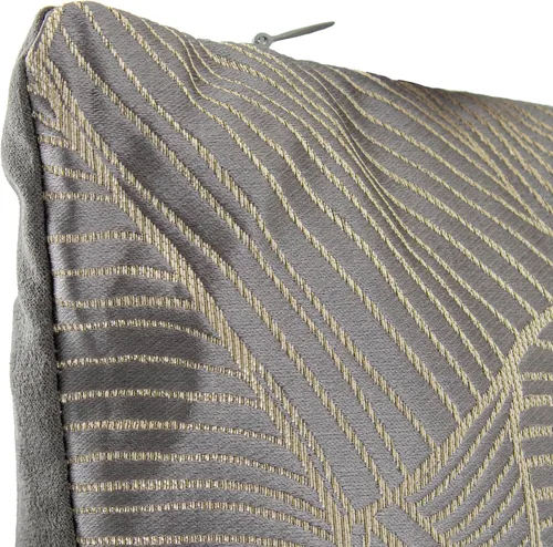 Vista 2 de COJÍN 22132 Gris Hojas Beige C/Crema_43X43CM, 380GR, POLISTER