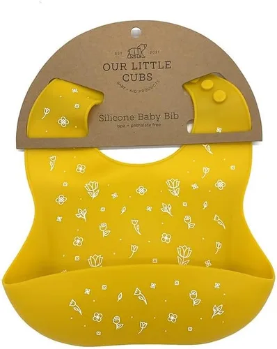 Vista 9 de Baberos de silicona para bebés, ajuste ajustable, babero impermeable, suministros de alimentación para bebés