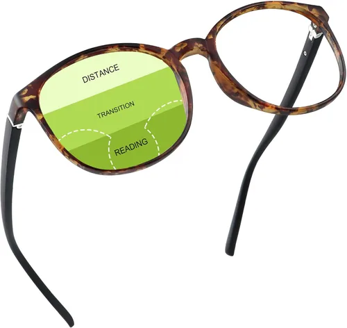 Vista 20 de YEIN Gafas presbípicas multifocales progresivas, gafas de sol grises fotocrómicas