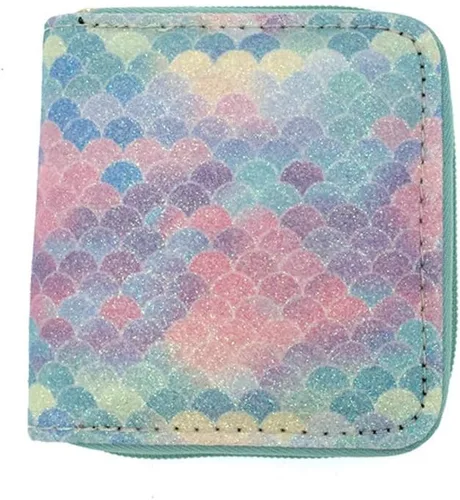Vista 3 de Carteras cortas pequeñas para mujer, con cremallera para niñas y adolescentes
