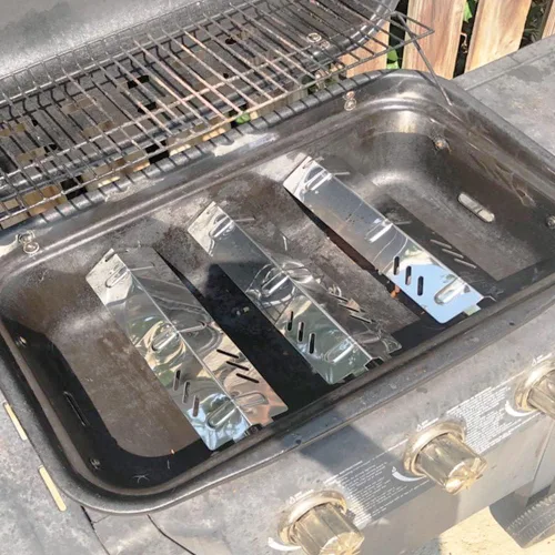 Vista 3 de P9156A (paquete de 3) Placa de calor de acero porcelana para parrilla de patio trasero BY13-101-001-11, BY14-101-001-01, GBC1429W, GBC1429W-C