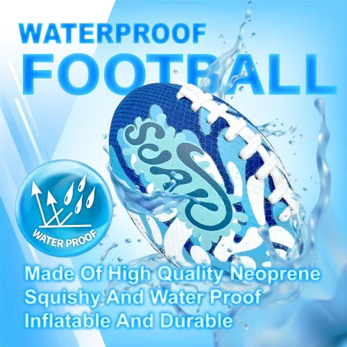 Vista 4 de SOAK Fútbol acuático de 9 pulgadas, pelota de espuma impermeable para juegos de piscina, playa y lago, niños y adultos, juguete familiar al aire
