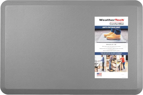 Vista 22 de WeatherTech ComfortMat, Alfombrilla Antifatiga de 61 por 91 Centímetros, Patrón Bordeado, Negro