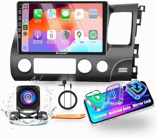 Vista 7 de Para Honda Civic 2006-2011 LHD Quad Core 2G+64G CarPlay Android Navegación Automática Android Estéreo GPS Radio Reverse Cámara Pantalla 10 "IPS 9.8