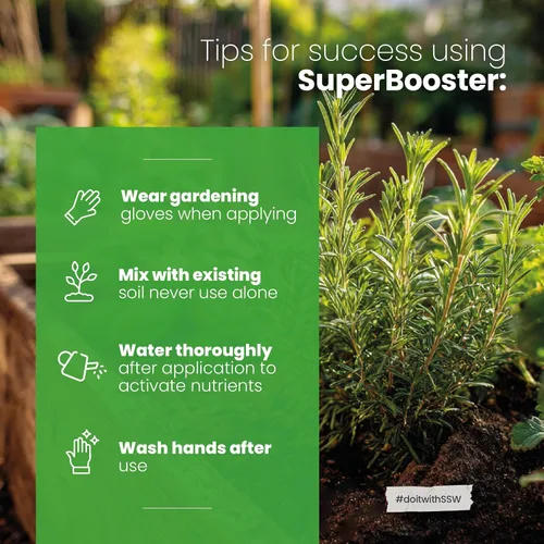 Vista 5 de Soil Seed & Water SuperBooster Fertilizante concentrado orgánico - Enmienda del suelo para un crecimiento robusto de plantas - Potenciador