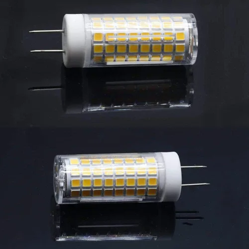 Vista 2 de Bombilla LED G8, repuesto de bombilla halógena de 75 W, regulable 7 W, 750 lúmenes, CA 120 V, base bipin GY8.6/G8, blanco cálido 3000 K para luz