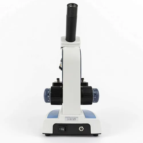 Vista 9 de AmScope Microscopio monocular compuesto inalámbrico digital M158C-2L-E, oculares WF10x y WF25x, aumento de 40x-1000x, iluminación LED superior e