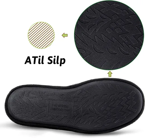 Vista 4 de MIXIN Pantuflas para niños pequeños y grandes, zapatos de casa para interiores y exteriores con suela antideslizante