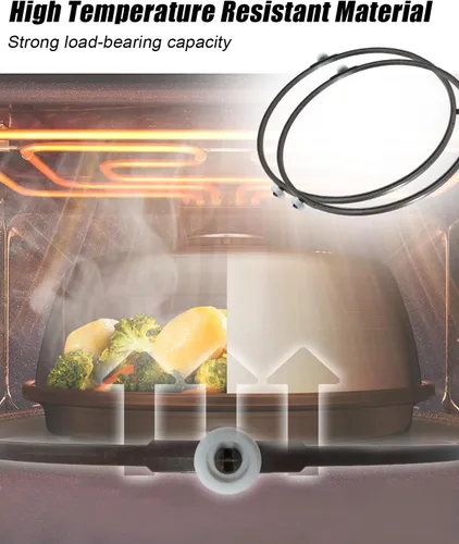Vista 3 de Anillo de soporte giratorio de microondas para LG MVH1670ST LMV1680BB Horno de microondas electrónico Bandeja giratoria de vidrio, reemplaza