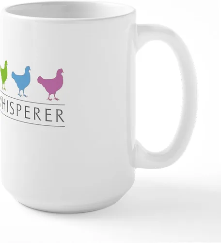 Vista 17 de CafePress Backyard Chicken Whisperer Mugs Taza de café de cerámica de 15 oz (15.0 fl oz)