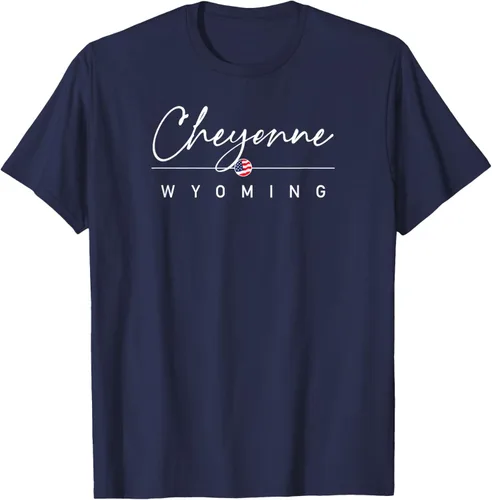 Vista 7 de Cheyenne, camiseta Wyoming, Negro, S