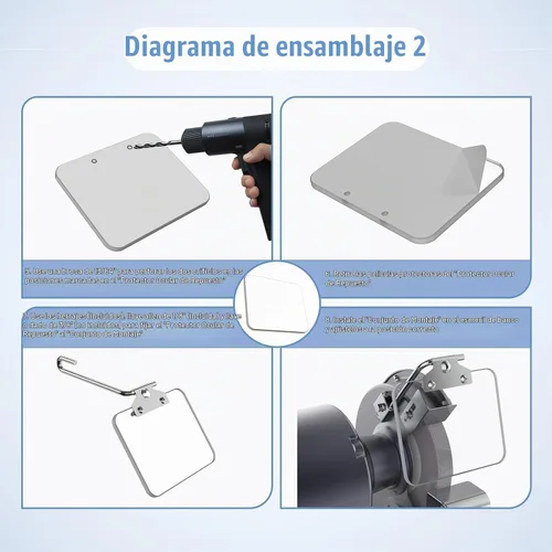 Vista 5 de Neeki Protector de ojos de repuesto para amoladora de banco de 4 x 5