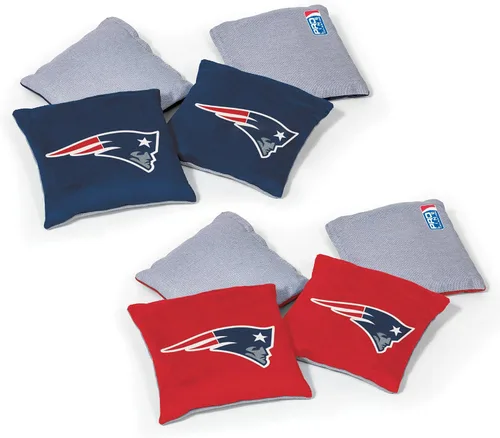 Vista 31 de Wild Sports - Bolsas de frijoles de doble cara de fútbol americano profesional de la NFL, 8 unidades, bolsas de lanzamiento de primera calidad