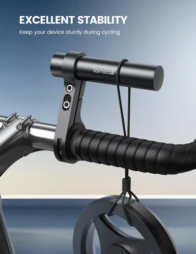 Vista 3 de Lamicall Extensor de manillar de bicicleta - Extensión de manillar de aleación de aluminio de 4 pulgadas de largo para bicicleta y motocicleta