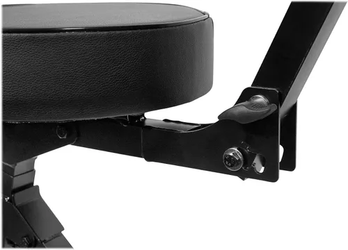 Vista 9 de Rockville RDS42 - Silla de guitarra DJ portátil ajustable con respaldo acolchado Foldable Steel Frame, 12" Padded Seat, Footrest, 300 lb Capacity