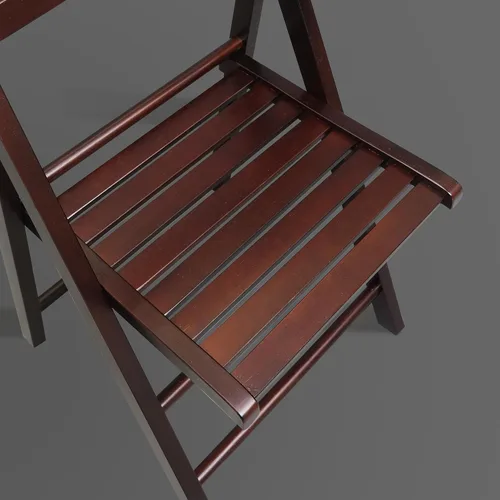 Vista 9 de Casual Home Juego de 2 sillas plegables de madera - Espresso