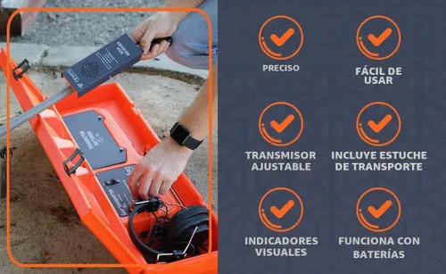 Vista 4 de TEMPO Communications 521A Herramienta Localizadora de Válvulas de Aspersores de Riego Trazador de Cables de Riego, Localizador de Cables
