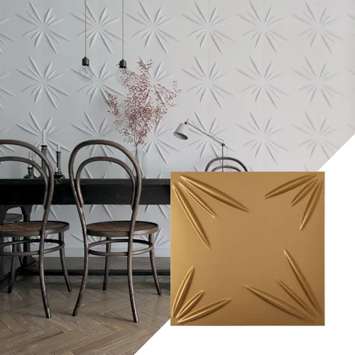 Vista 38 de Ekena Millwork WP20X20INWH 19 5/8 pulgadas de ancho x 19 5/8 pulgadas de alto Inula EnduraWall Decorativo 3D Panel de Pared Cubre 2.67 pies cuadrados