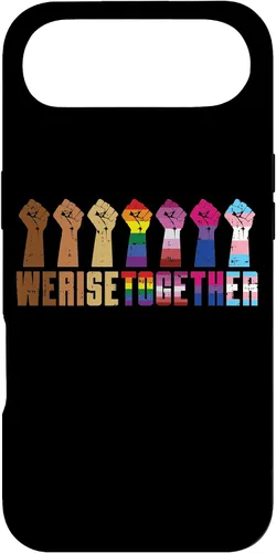Vista 27 de We Rise Together Black LGBT Raised Fist Pride Equality Gift Case for iPhone 17