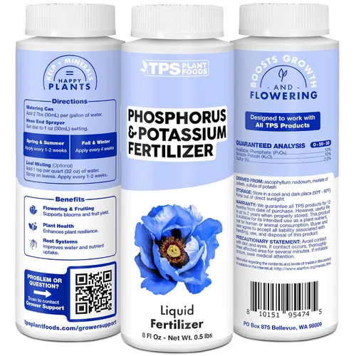Vista 5 de Fertilizante de Fósforo y Potasio, Fósforo y Potasio Líquido Completo para Plantas, 8 oz (250mL)