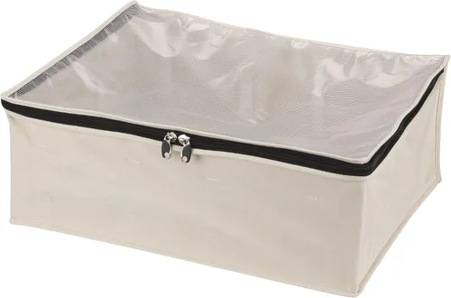 Vista 10 de Household Essentials 3321-1 Cedarline - Bolsa para suéter con cremallera de lona de algodón natural Bolsa de almacenamiento para armarios y debajo