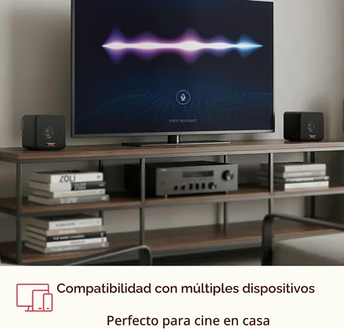 Vista 6 de Pyle Home Mini Cube - Altavoces para estantería de 4 pulgadas, controlador de cono de papel, potencia de 200 vatios, impedancia de 8 ohmios
