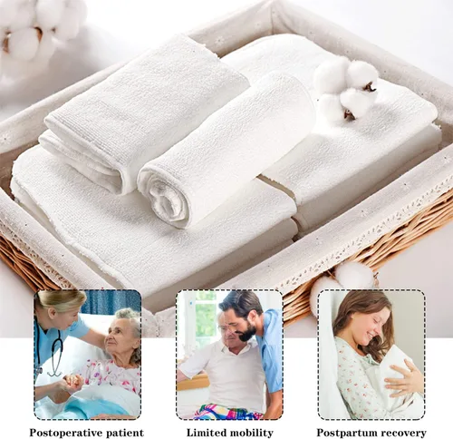 Vista 5 de 6 insertos de pañales reutilizables de microfibra para pañales de tela para adultos, insertos de pañales lavables para cuidado de incontinencia