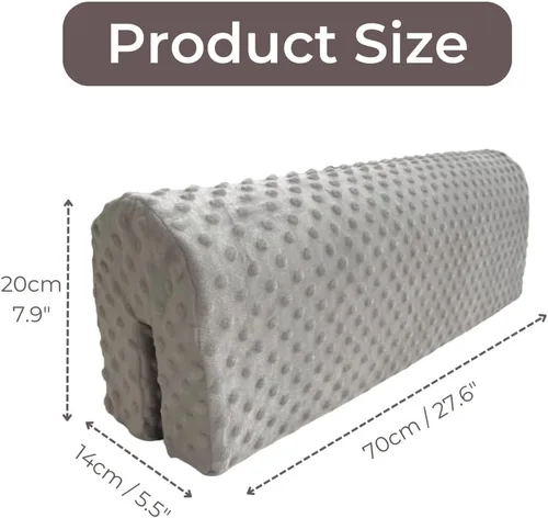 Vista 5 de Protección de Barandilla de Cama para Niños Pequeños de Wonder Space - Acolchado de Protección de Barandilla de Cama para Niños - Anticolisión