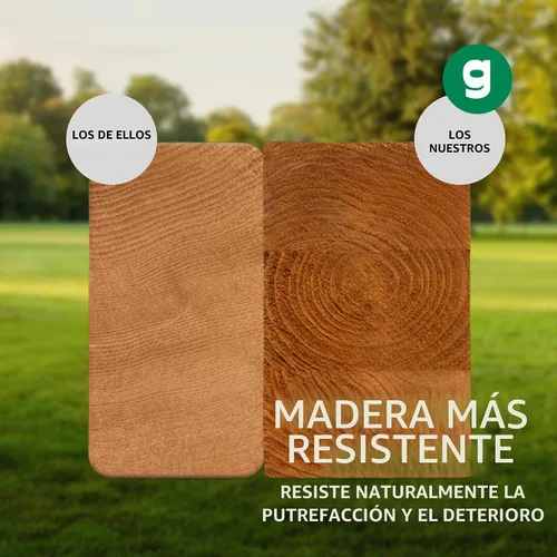Vista 10 de Gorilla Playsets 01-1033 Ozark II - Juego de columpios de madera con toldo de vinilo verde, pared de roca y pelota de boxeo