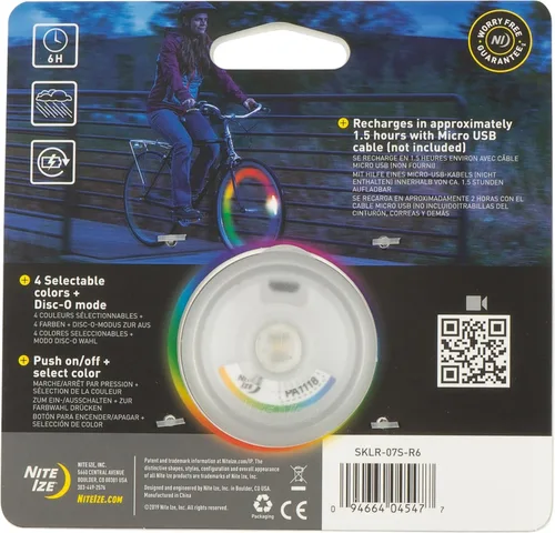 Vista 6 de Nite Ize SpokeLit - Luz de rueda de bicicleta para visibilidad y seguridad - Luces LED para ruedas de bicicleta - Luz de rueda de bicicleta