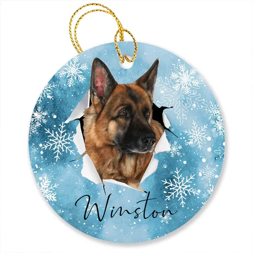 Vista 10 de Adornos de pastor australiano, regalos para Navidad, adorno de pastor australiano personalizado, adornos únicos de pastor australiano, vacaciones