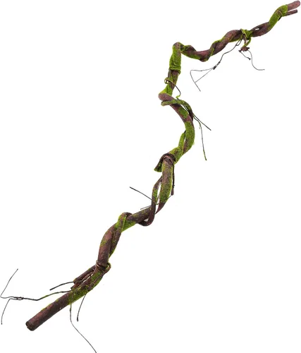 Vista 2 de Ramas de árbol artificiales suaves de espuma EVA mediana de 70.86", ramitas de tronco grueso, enredaderas falsas de liana ratán para colgar