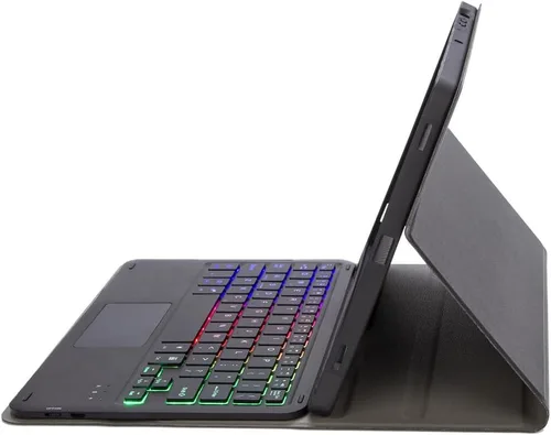 Vista 4 de Keyboard Case for Samsung Galaxy Tab A8 10.5'' 2022 (SM-X200/X205/X207), Backlit Detachable Wireless Keyboard with Touchpad,Black