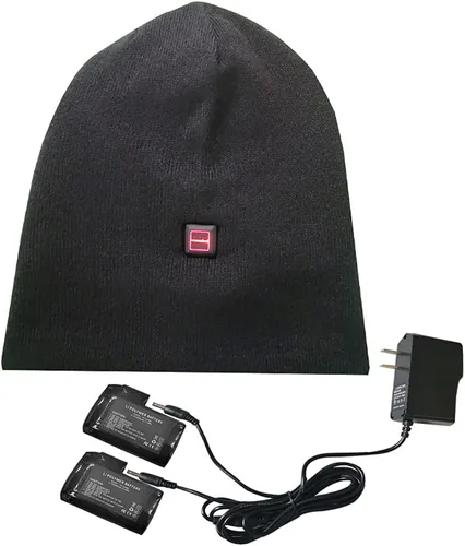 Vista 6 de Gorro calefactable, calentador de cabeza de invierno, gorra recargable eléctrica para hombre y mujer