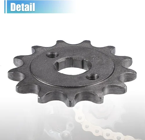 Vista 5 de X AUTOHAUX 1 Juego 520 Estilo 13 Dientes 20mm ID Piñones de Motor Delantero para Motocicleta Fit para 50cc 70cc 110cc 125cc Motocicleta Dirt Pit
