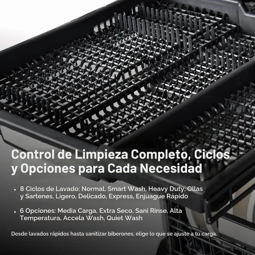Vista 3 de Kenmore Lavavajillas empotradas de 24" - Negro