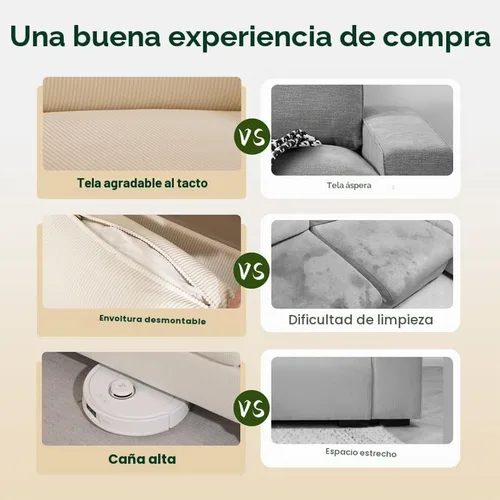 Vista 5 de Valthie Sofá biplaza de pana de 61 pulgadas, sofás modernos y cómodos con bolsillo lateral, sofá de sala de estar, sofá para dormitorio y espacios